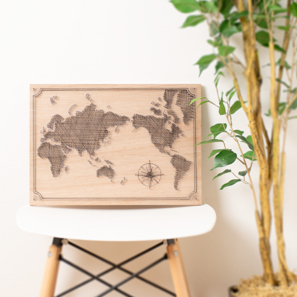 Nail it!! キット パターンNo.600 デザイン:世界地図 A3