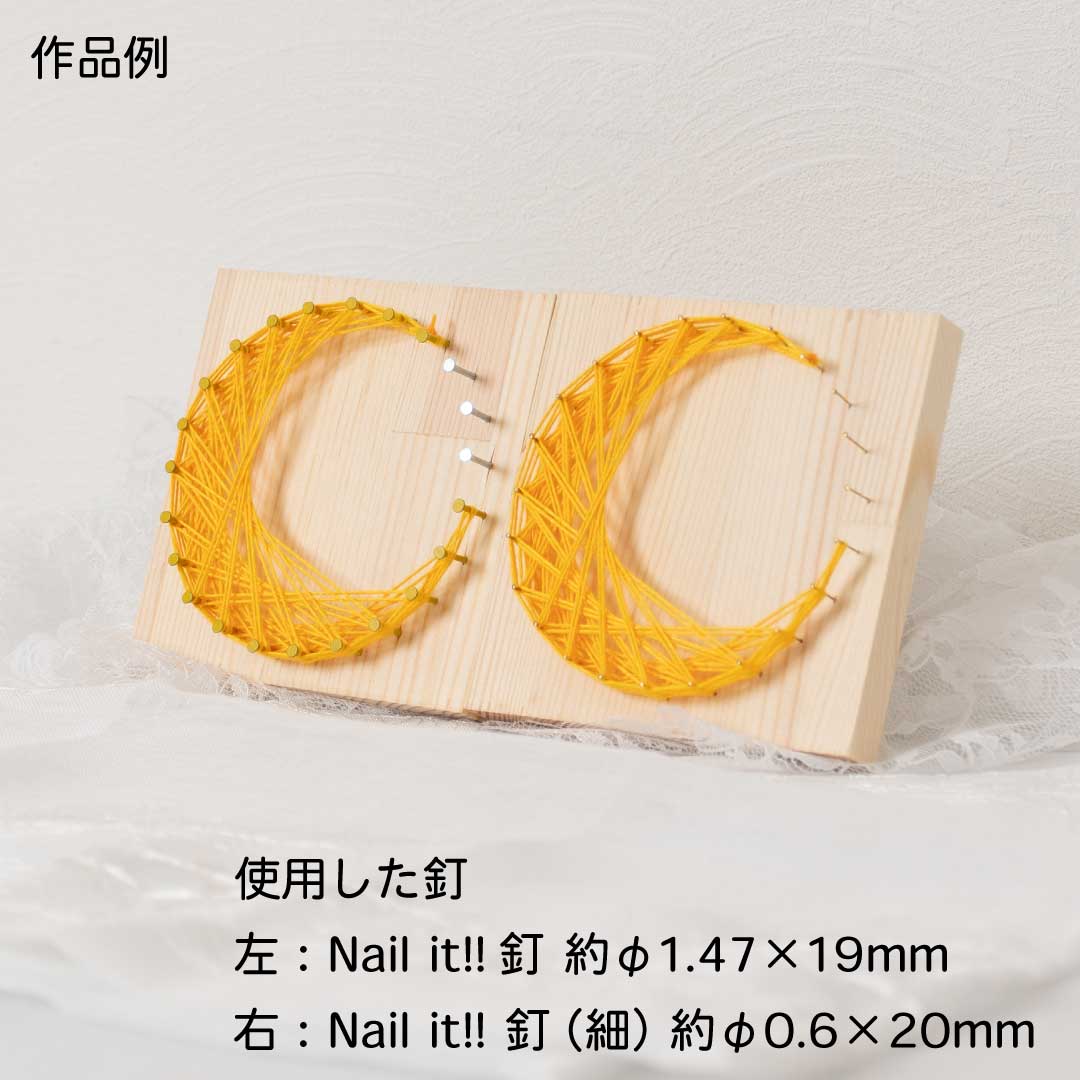 Nail it!! 釘(細) φ0.6×20mm 袋入り(全2種)