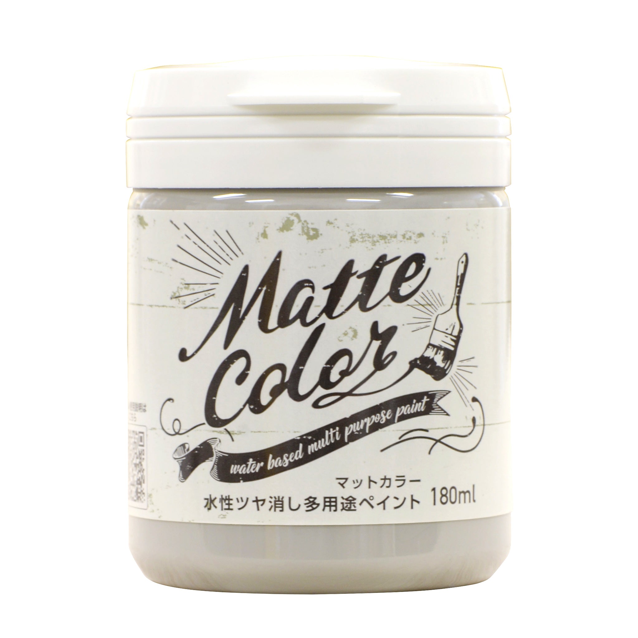 アサヒペン 水性ツヤ消し多用途ペイント マットカラー 180ml｜低臭