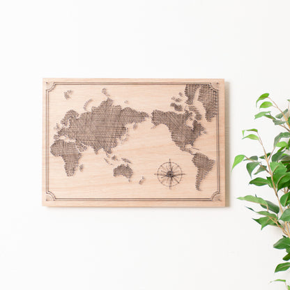 Nail it!! キット パターンNo.600 デザイン：世界地図 A3